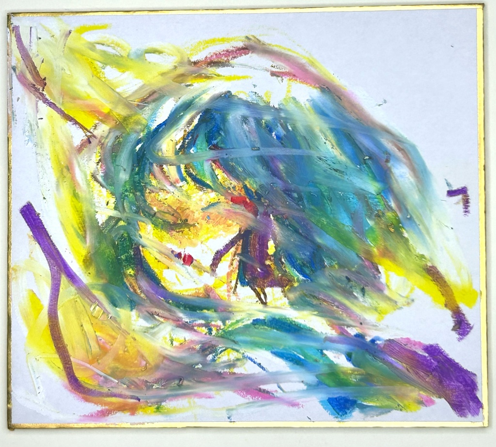 直筆色紙イラスト