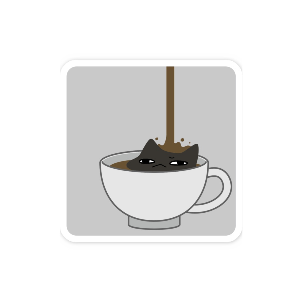 だうなーねこ ステッカー