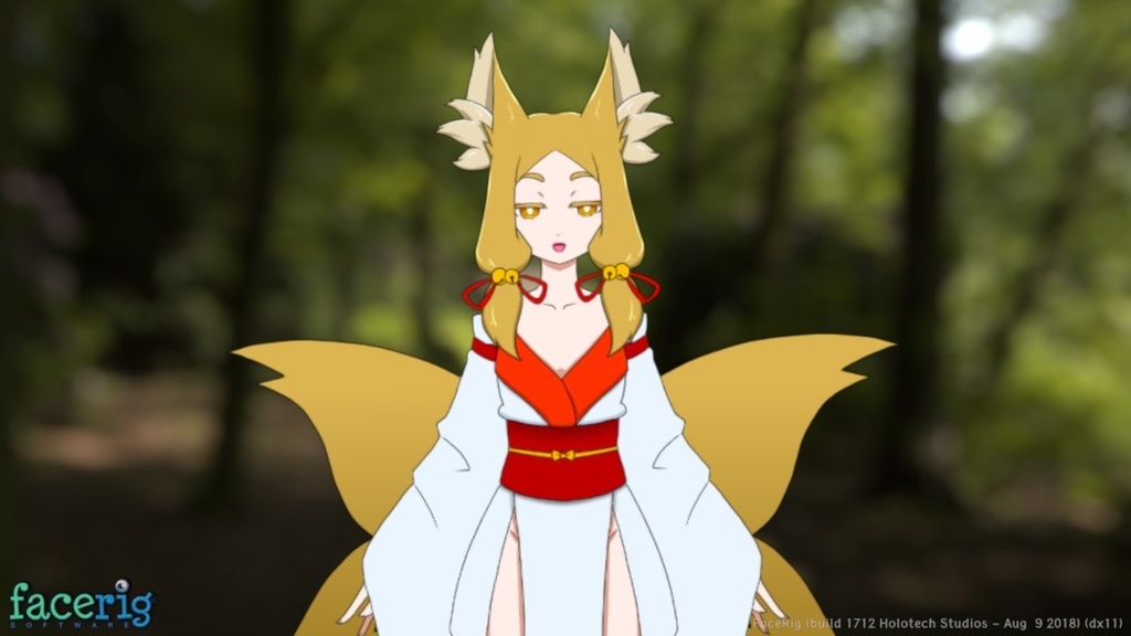 【FaceRig向け2Dアバター】狐の娘さん