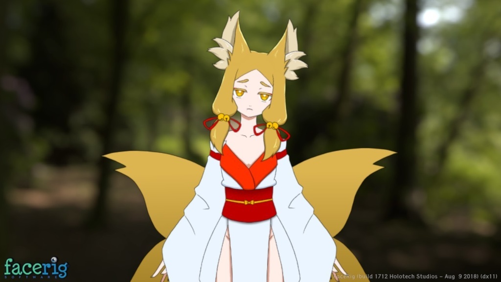 【FaceRig向け2Dアバター】狐の娘さん