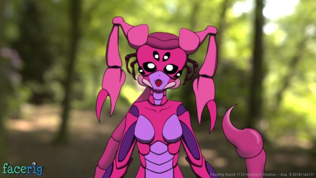 【FaceRig向け2Dアバター】蠍のモンスター娘