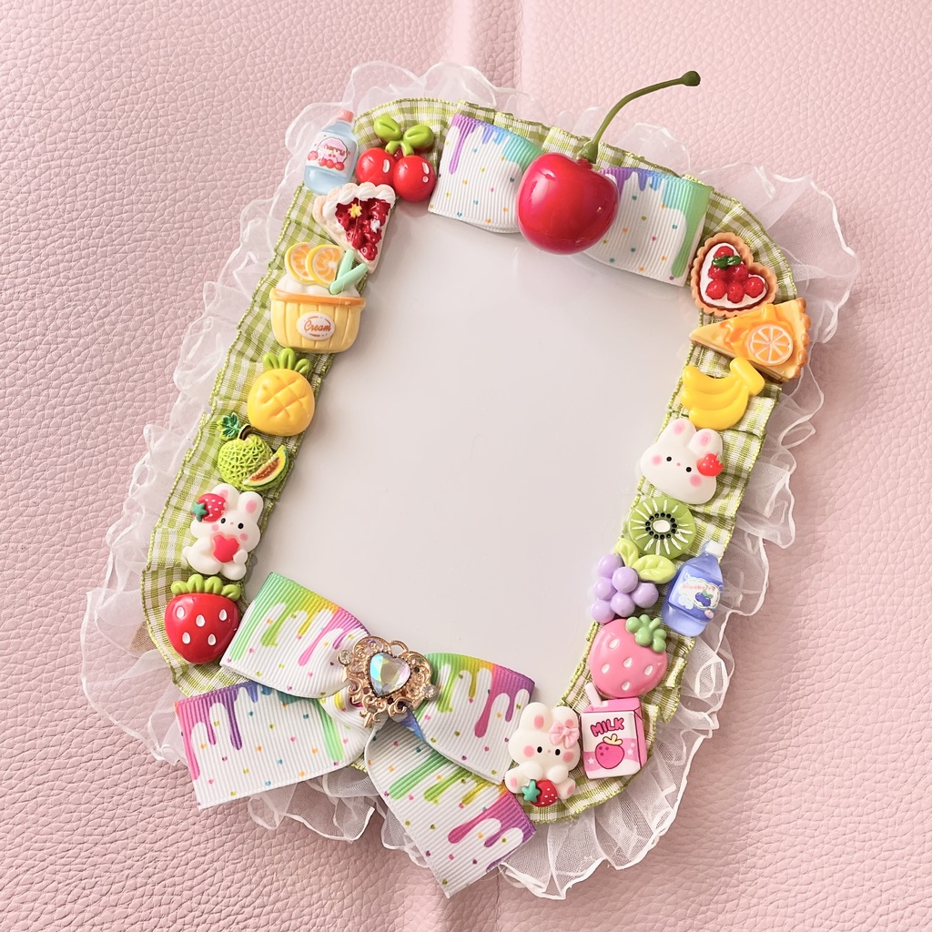 L判硬質カードデコケース🍒🍓🍌🍋🍈🥝🍇🫐fruits paradise