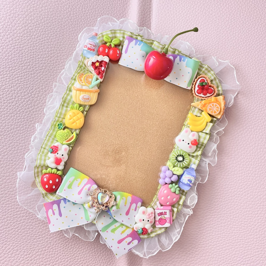 L判硬質カードデコケース🍒🍓🍌🍋🍈🥝🍇🫐fruits paradise