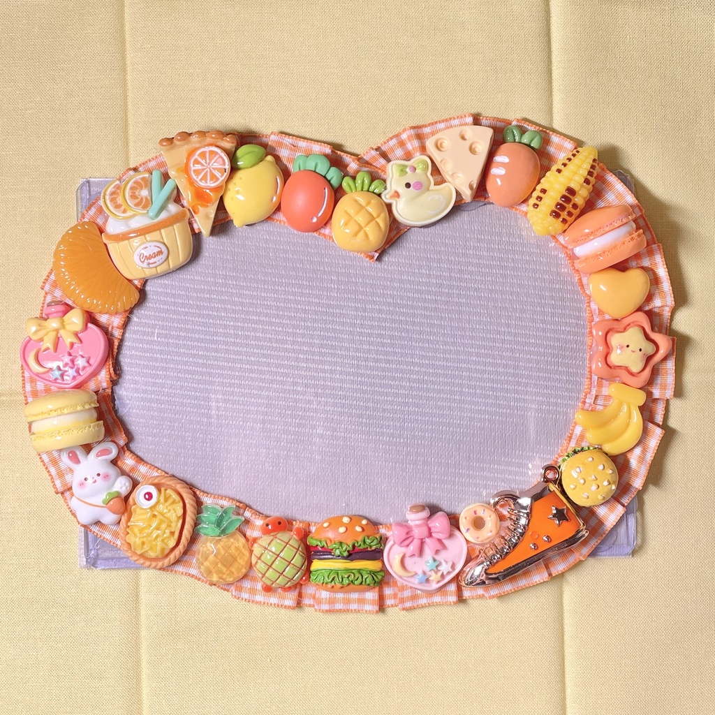 ポストカードサイズ硬質カードケースデコ🍋🍊Vitamin assort