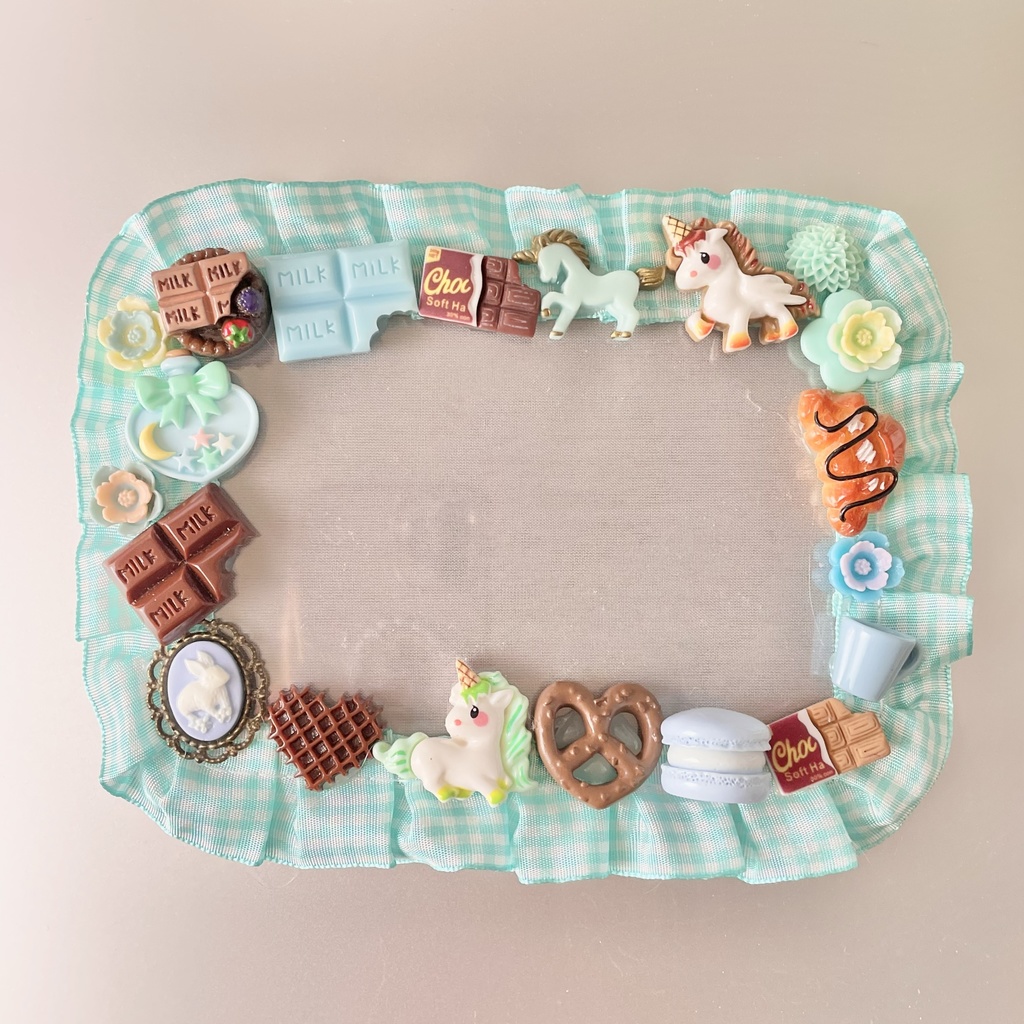 L判硬質カードケースデコ🍫🌱choco mint assort