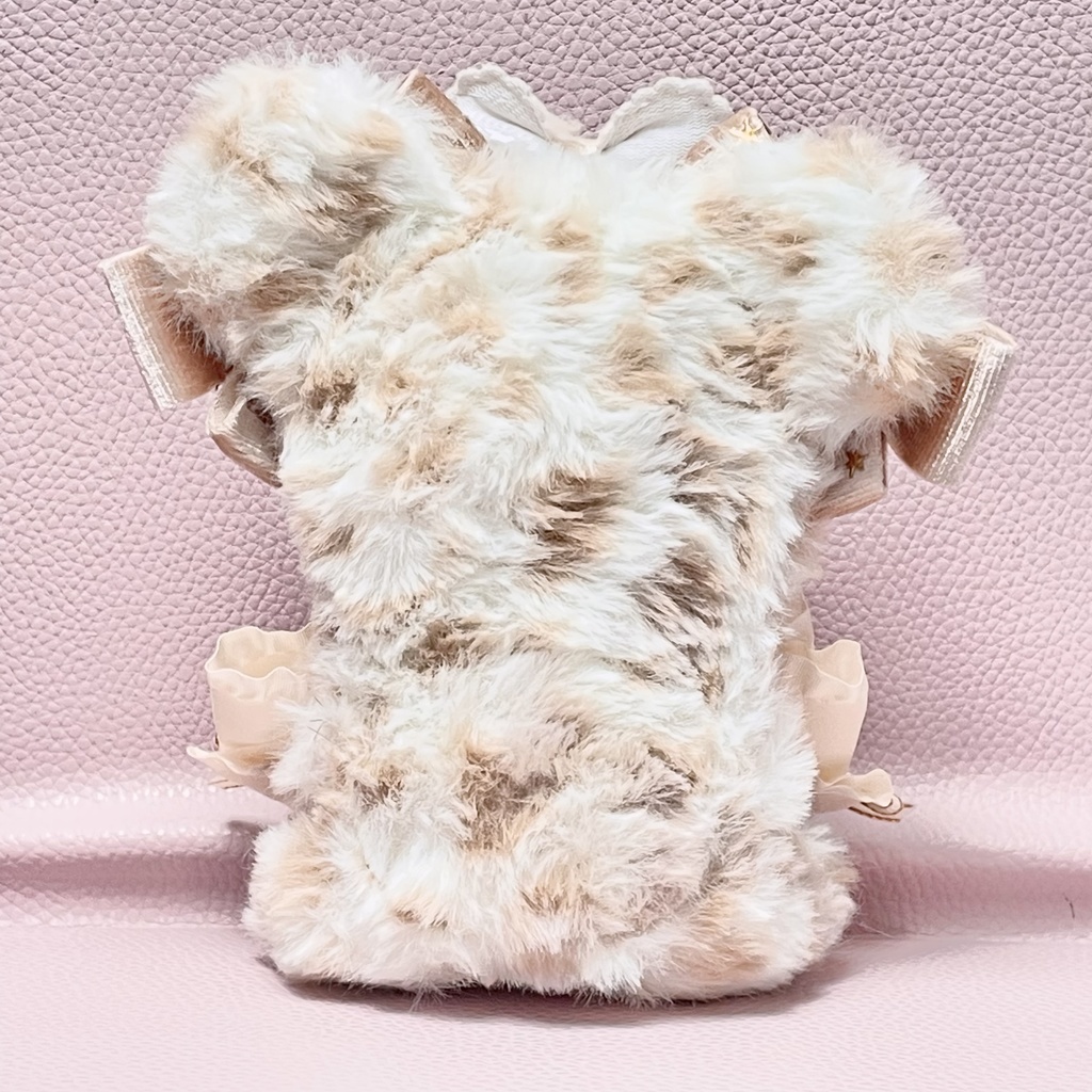Sサイズぬい服🤍🐆Twinkle star velours ribbon snow leopard(裏地あり)