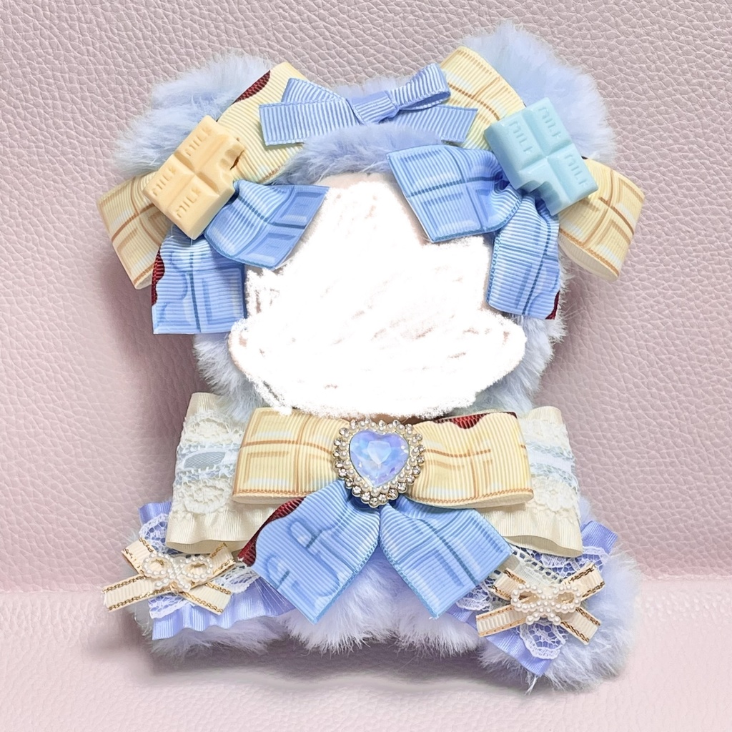 Sサイズぬい服🤍💠🍫skyblue mint chocolate × white chocolate(裏地あり)