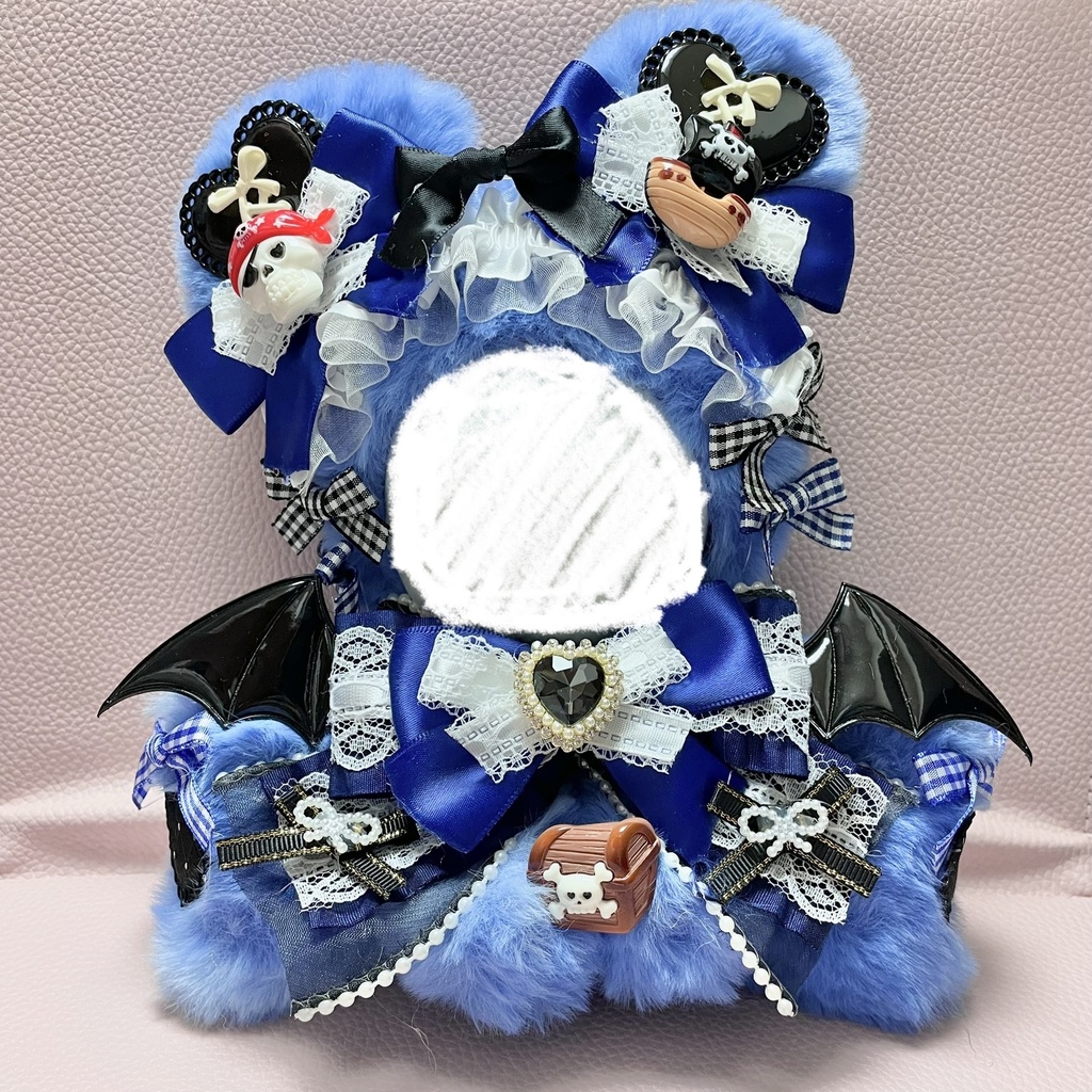SM中間サイズぬい服🌊🏴‍☠️Marine blue pirates(裏地あり)