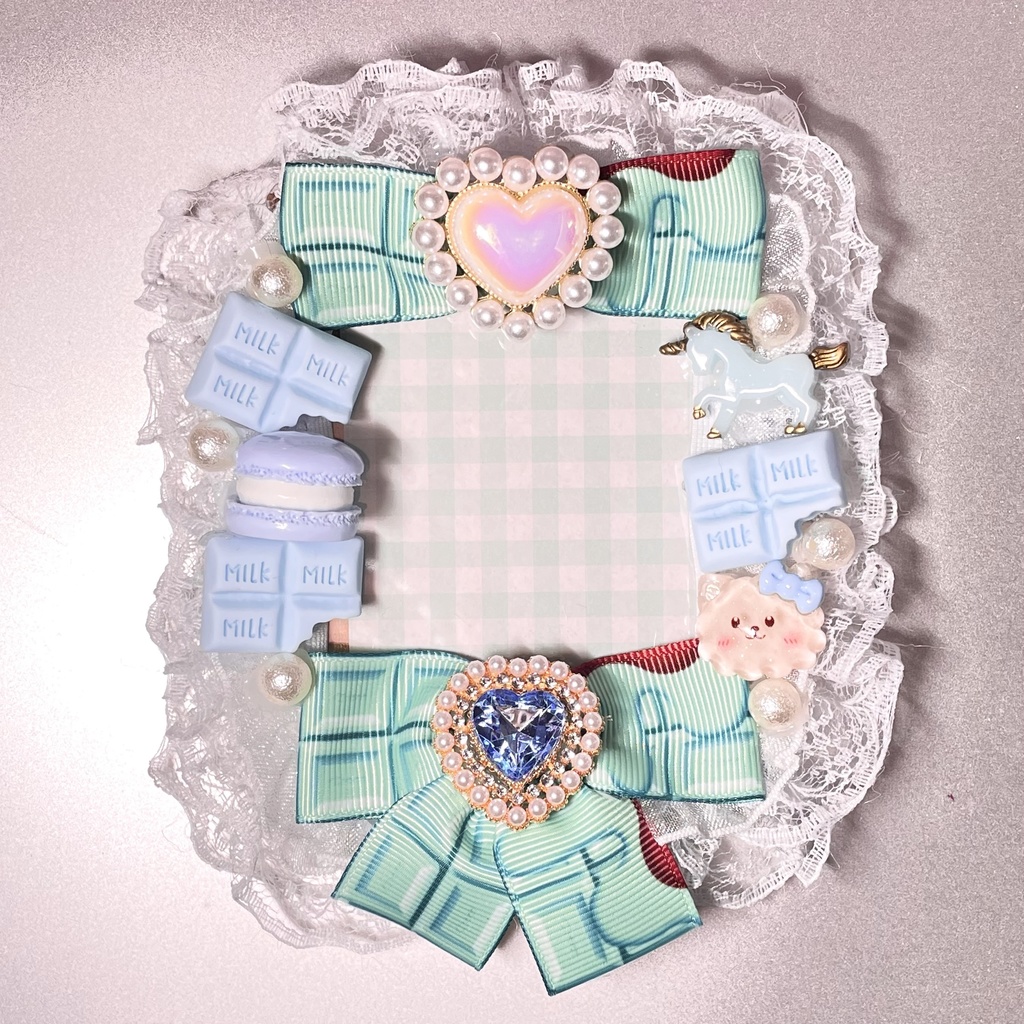B8サイズ硬質カードケースデコ🌱mimt chocolate