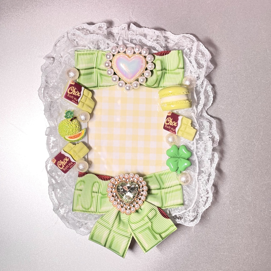 B8サイズ硬質カードケースデコ🍈melon chocolate