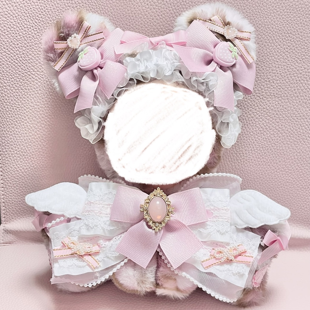 Mサイズぬい服🍓🍼🐆Strawberry milk leopard(裏地あり)