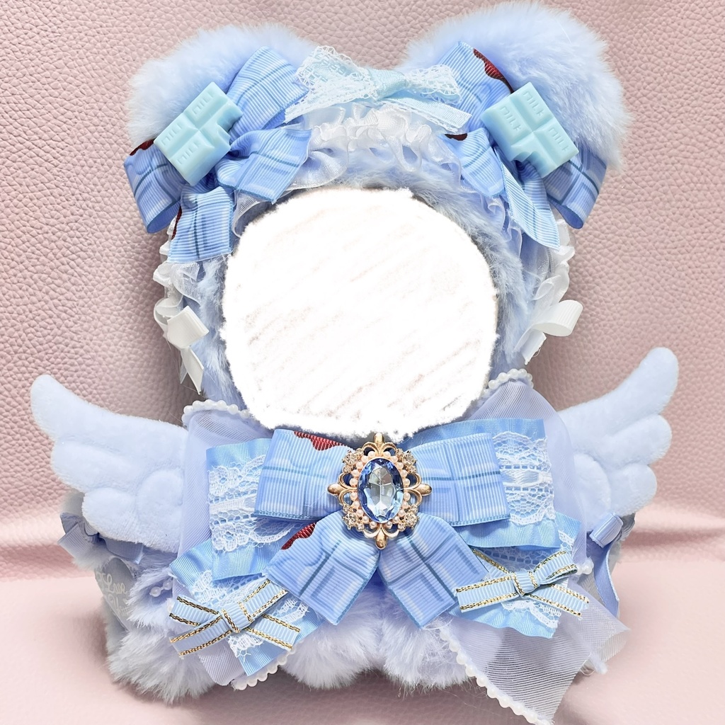 Mサイズぬい服💠🍫skyblue mint chocolate angel(裏地あり)