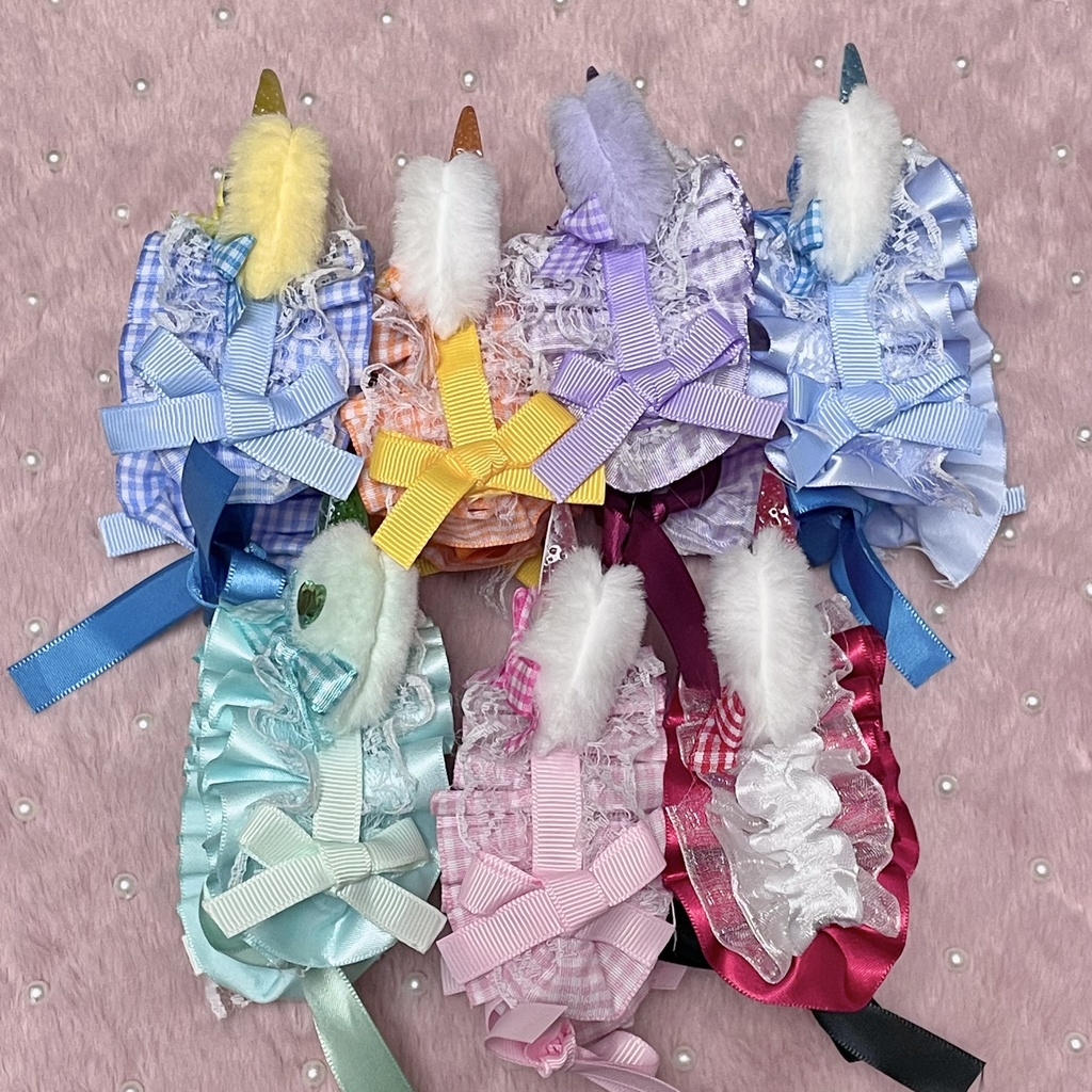 Sサイズ・SM中間サイズ兼用ぬい服🍊🍋🌈headdress