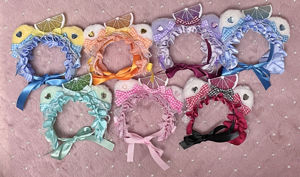 Sサイズ・SM中間サイズ兼用ぬい服🍊🍋🌈headdress