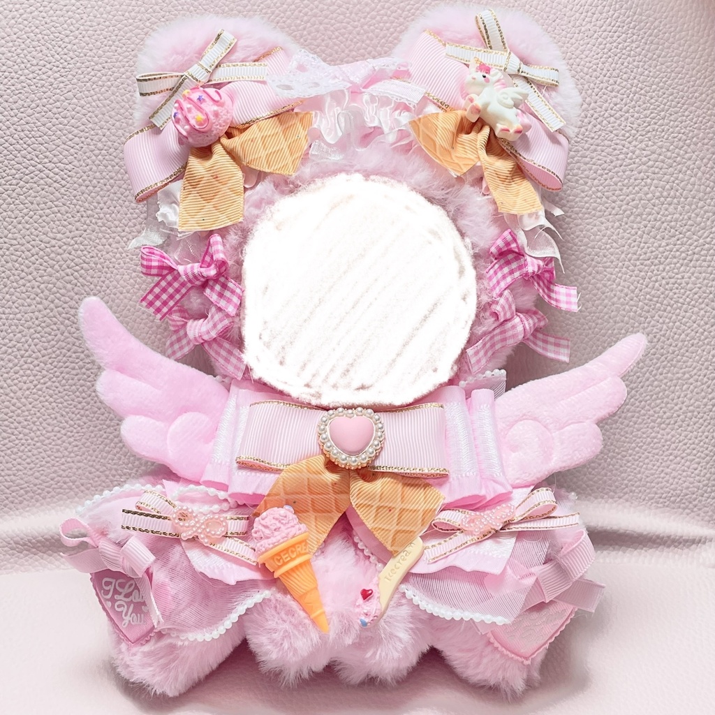 Mサイズぬい服🦄🍨🍓Unicorn icecream strawberry(裏地あり)