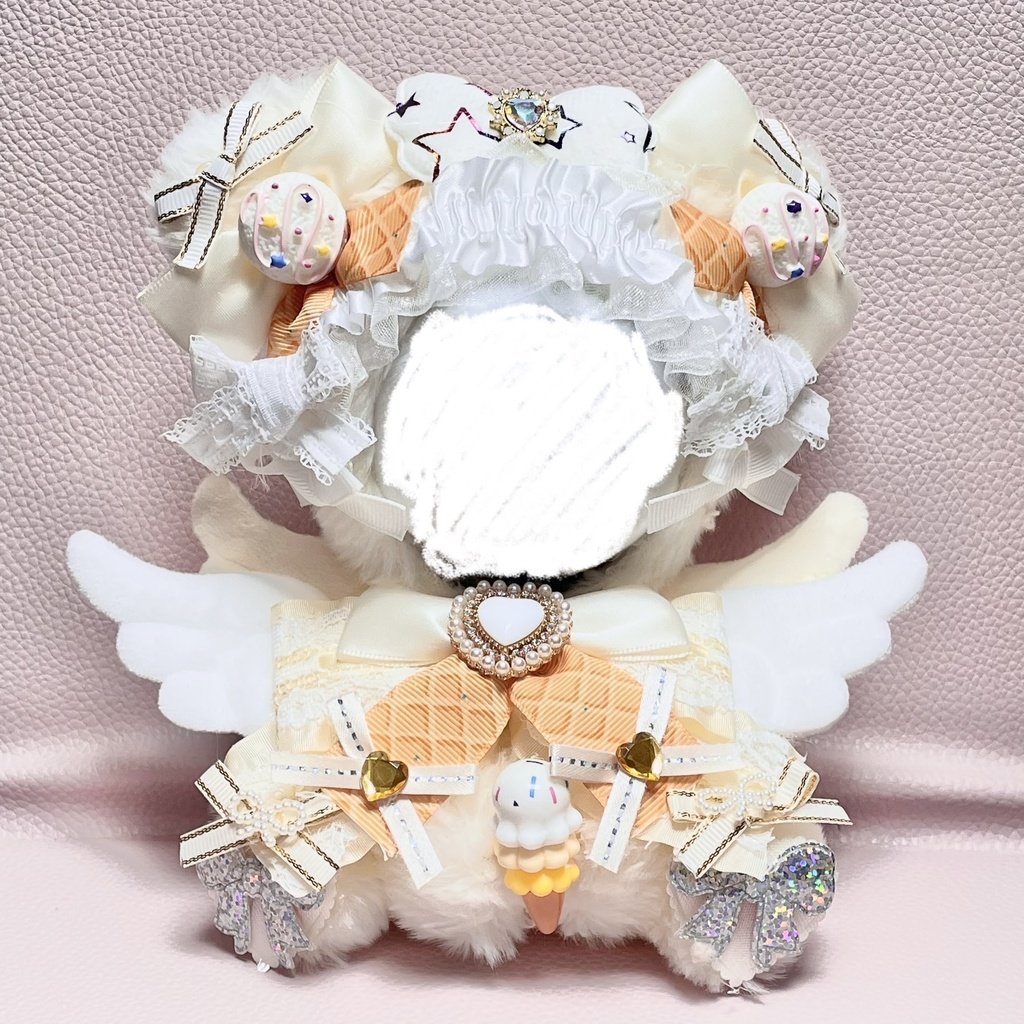 SM中間サイズぬい服🍨vanilla ice cream cherubim