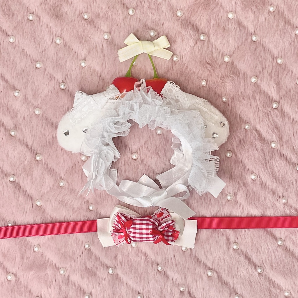 🩰🫧🍒tulle cherry series Sサイズ&SM中間サイズ兼用ぬい服