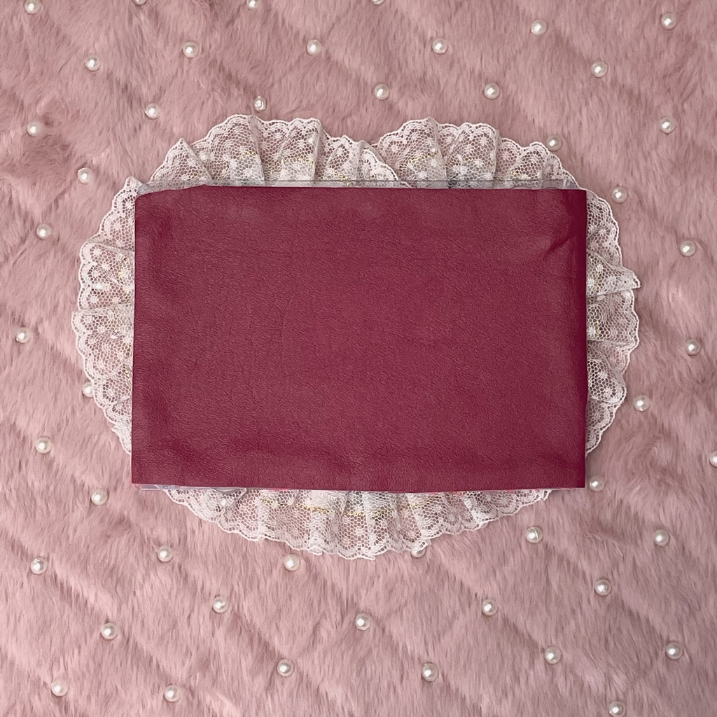 ポストカードサイズ硬質カードケースデコ👑♥️♣️♦️♠️Heart queen