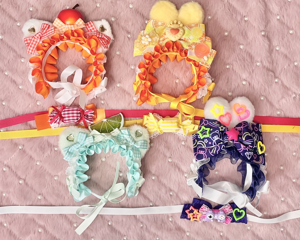 vivid à la carte🍎🍊🍋💚🌃 Sサイズ&SM中間サイズ兼用ぬい服