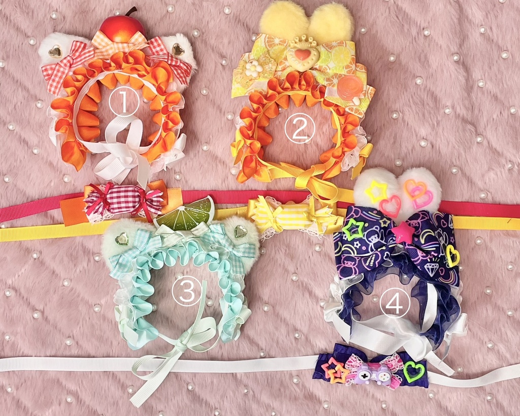 vivid à la carte🍎🍊🍋💚🌃 Sサイズ&SM中間サイズ兼用ぬい服