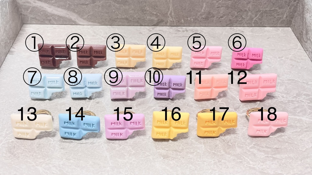 ひと用🍫💍chocolate ring collection(サイズ調整可能)