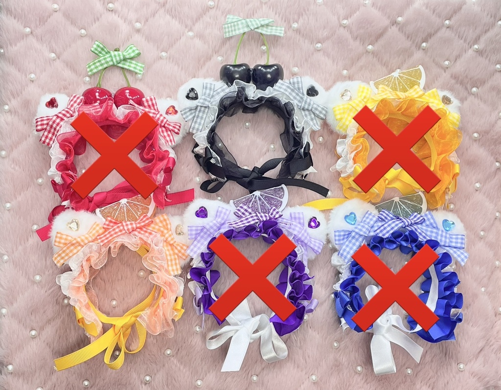 Sサイズ&SM中間サイズぬい服🍒🍋fruits headdress