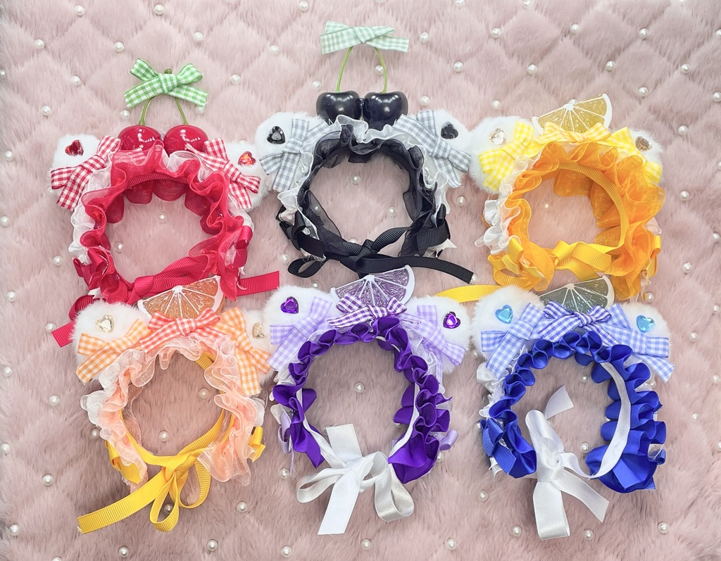 Sサイズ&SM中間サイズぬい服🍒🍋fruits headdress