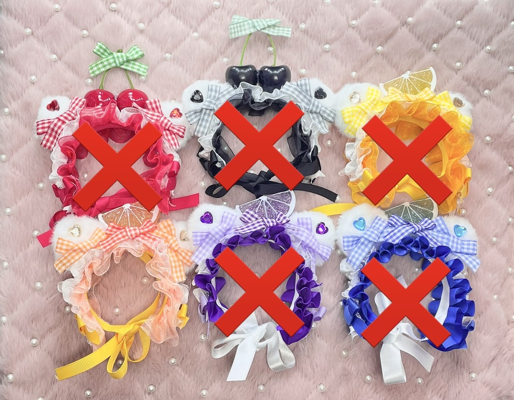 Sサイズ&SM中間サイズぬい服🍒🍋fruits headdress