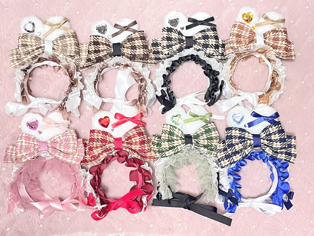 Check ribbon headdress ð