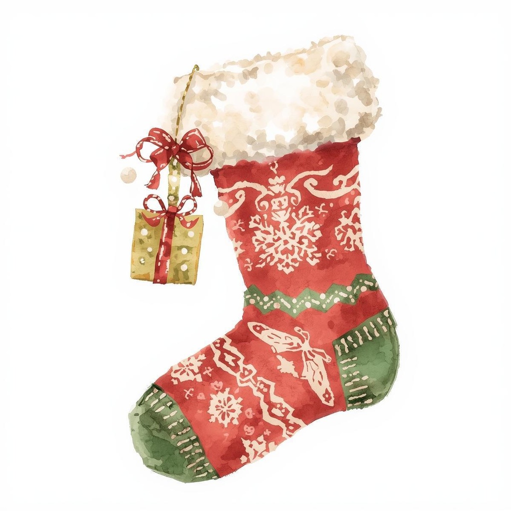 【水彩ガーリー】クリスマス クリップアート20点セット