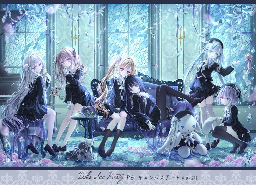 「Dolls Ice Party」キャンバスアート＆グラフィックアートBIGタオルセット