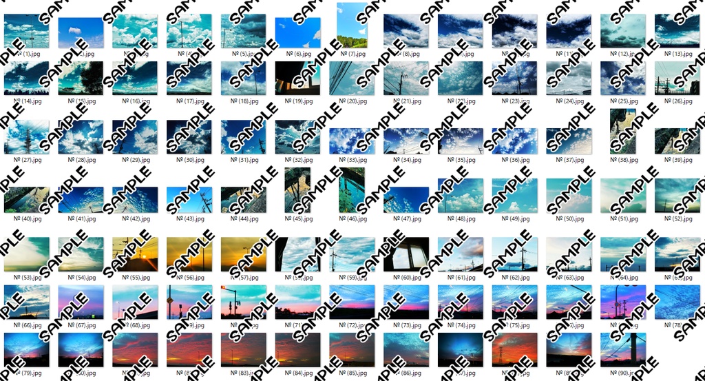 空 素材 Ver.2 90点