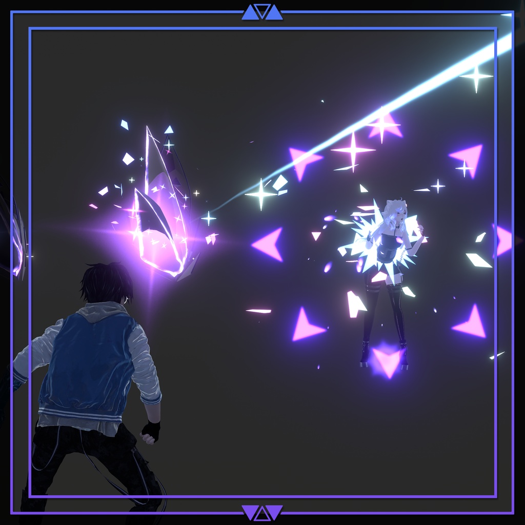 【Unity/VRChat パーティクル】Void's Crystal Cannons