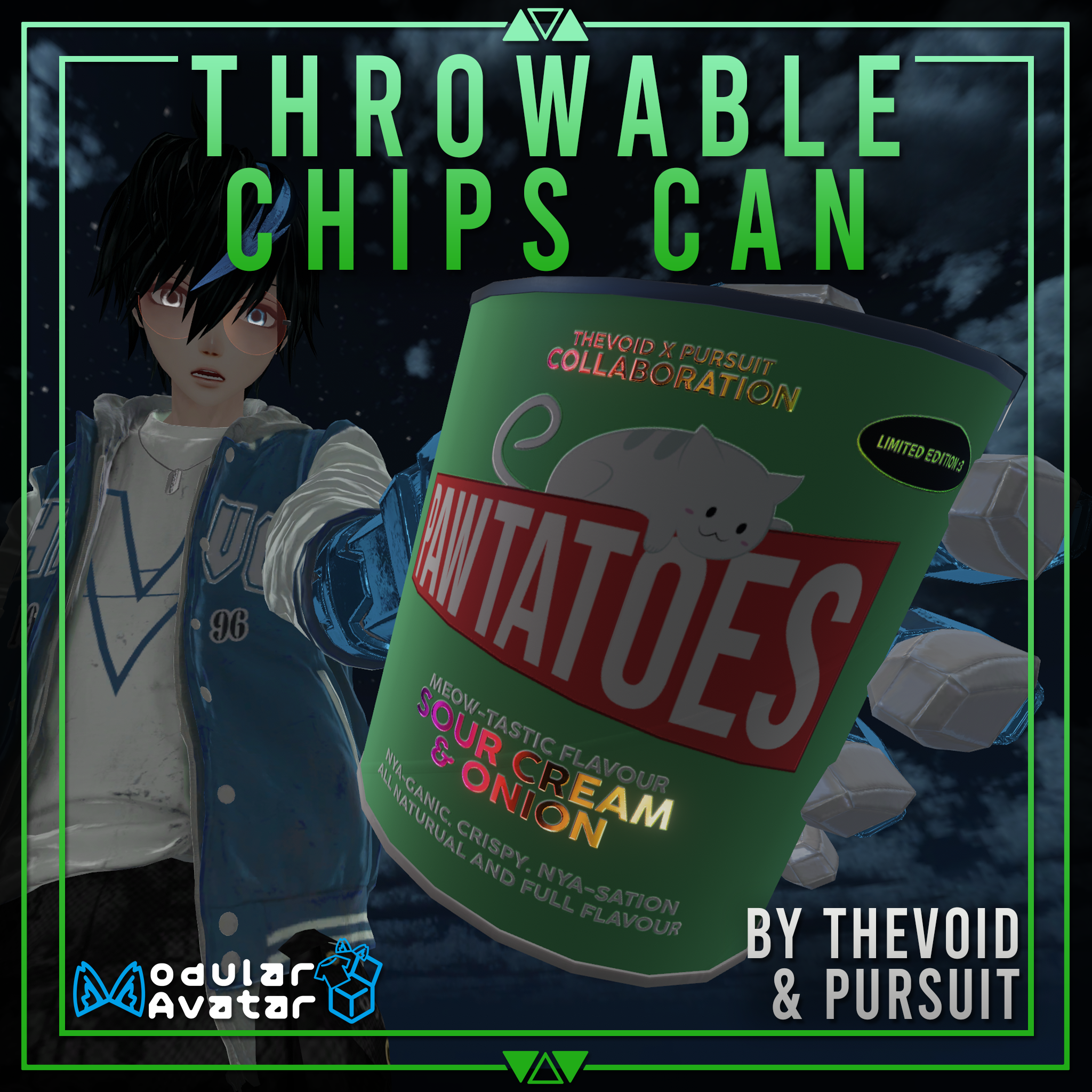 Unityq Chip 【Unity/VRChat ギミック】Throwable Chips Can - TheVoid - BOOTH