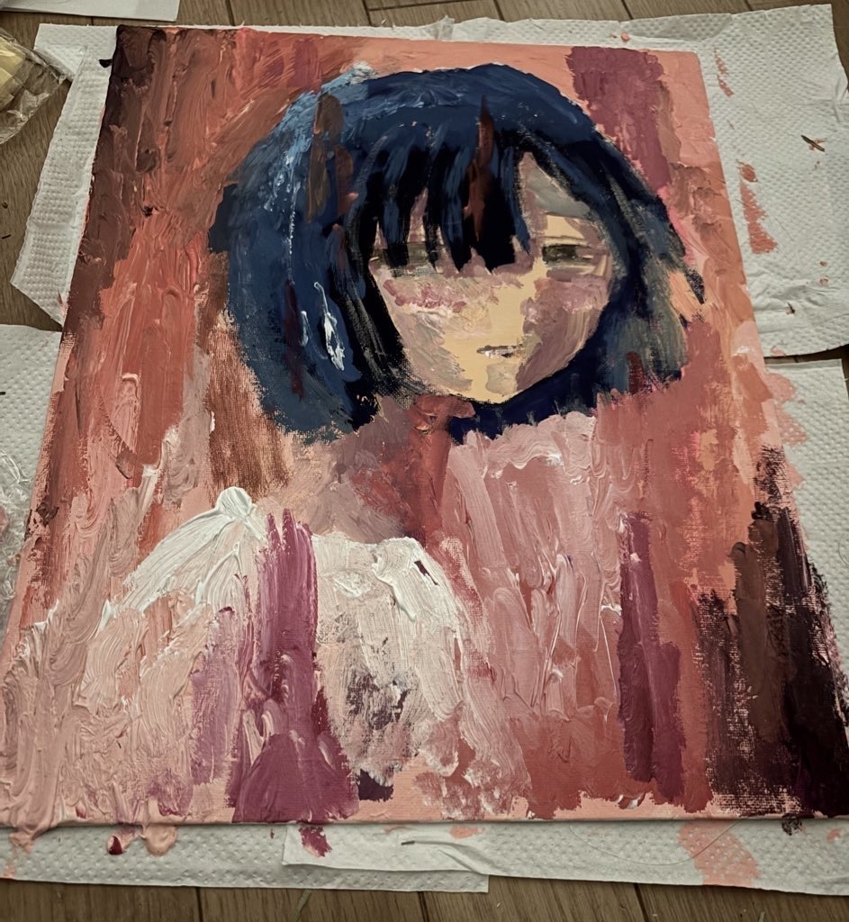 デカいアクリル画