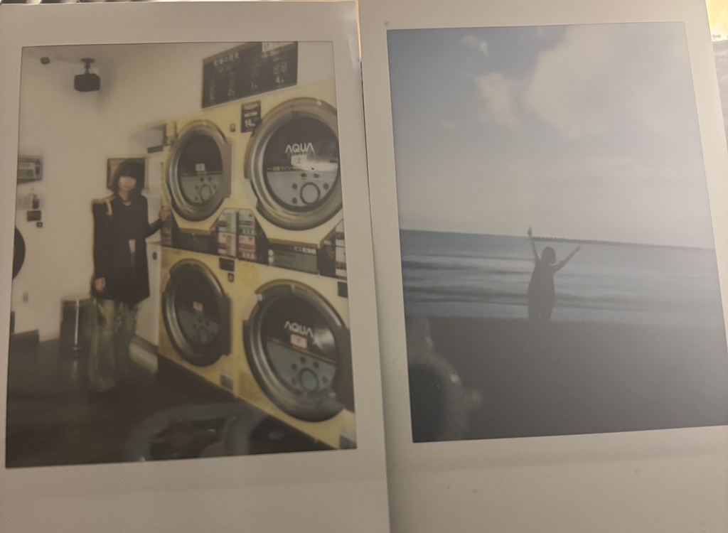 コインランドリーと海