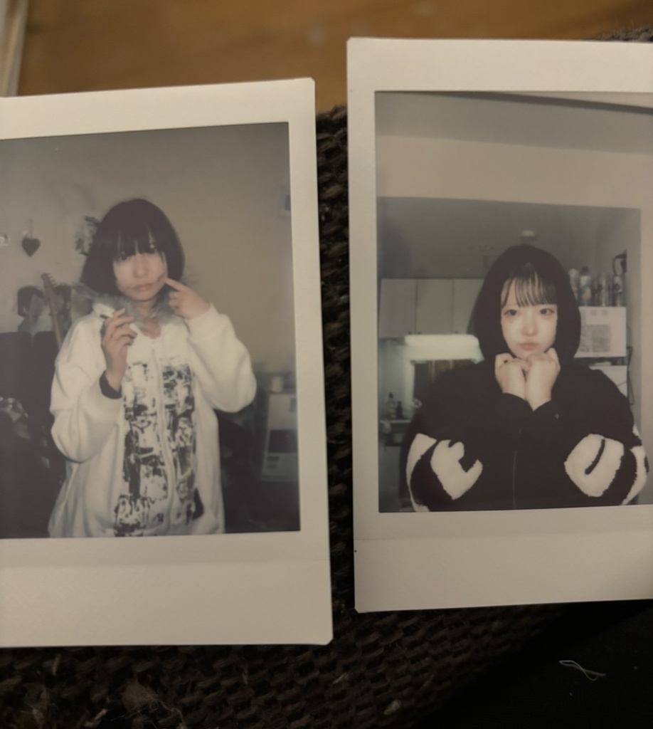 ポコちゃんとチェキ　口ピ開けた