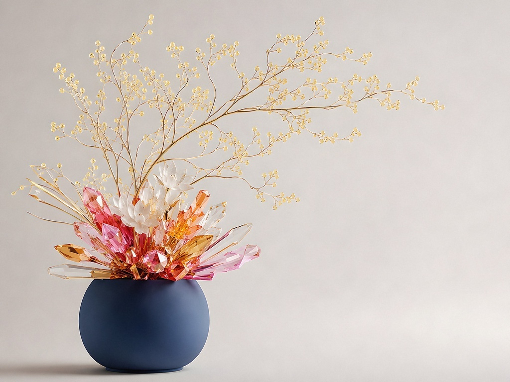 ガラスの花束コレクション―クリスタル花束背景4点セット