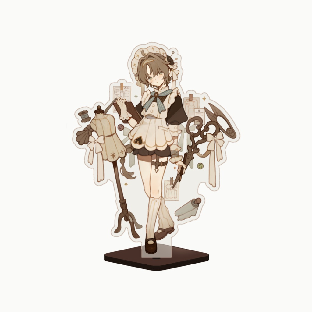 レター付きアクリルフィギュア