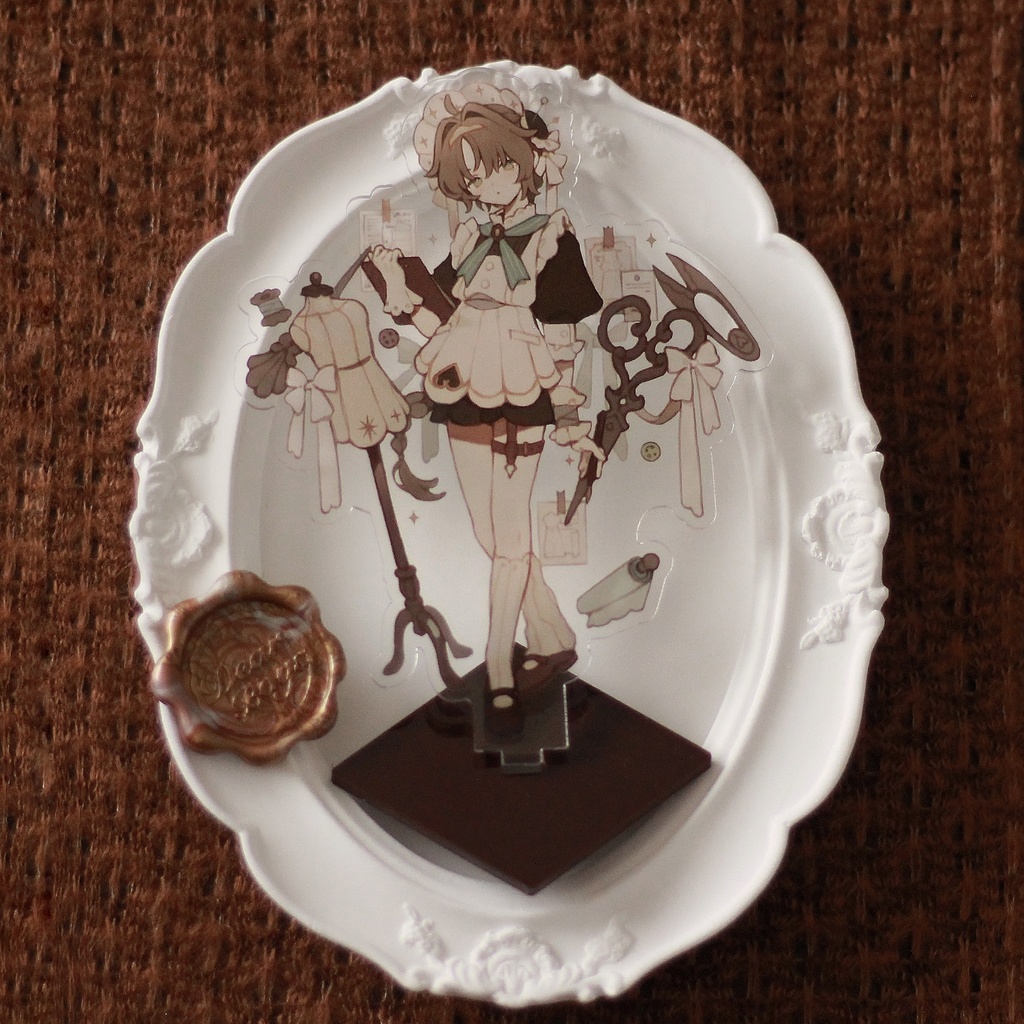 レター付きアクリルフィギュア