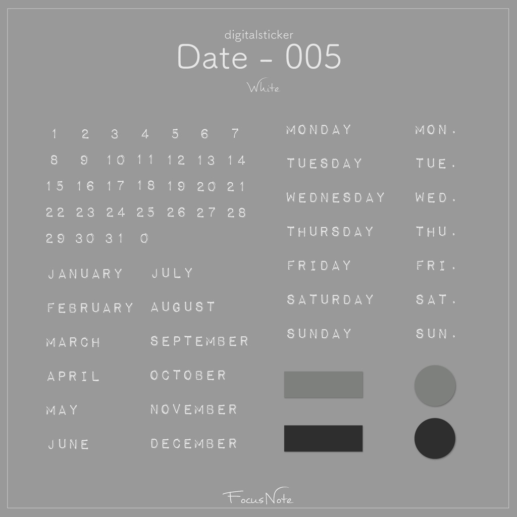 Digitalsticker【 Date-005 】