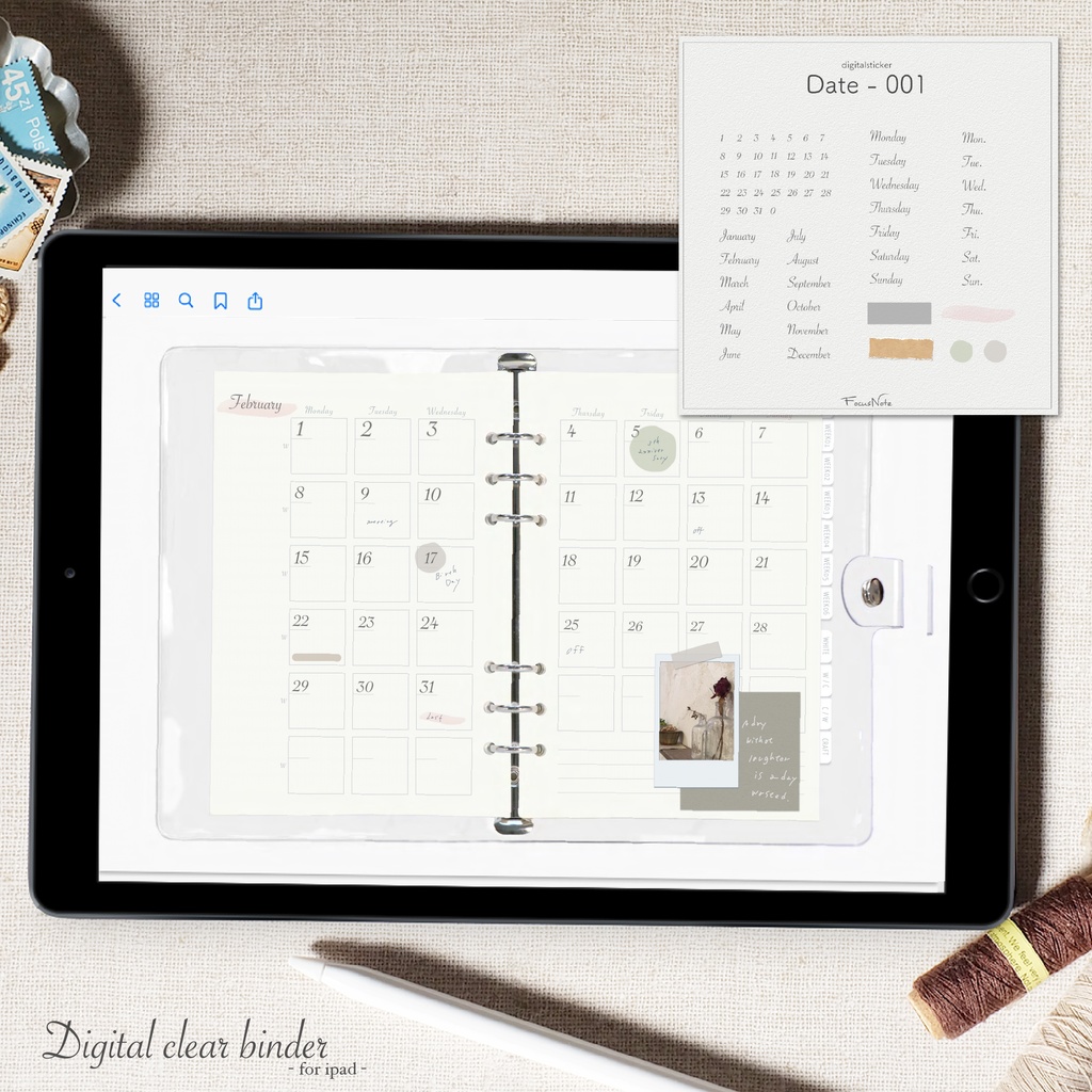 Digitalsticker【 Date-001 】