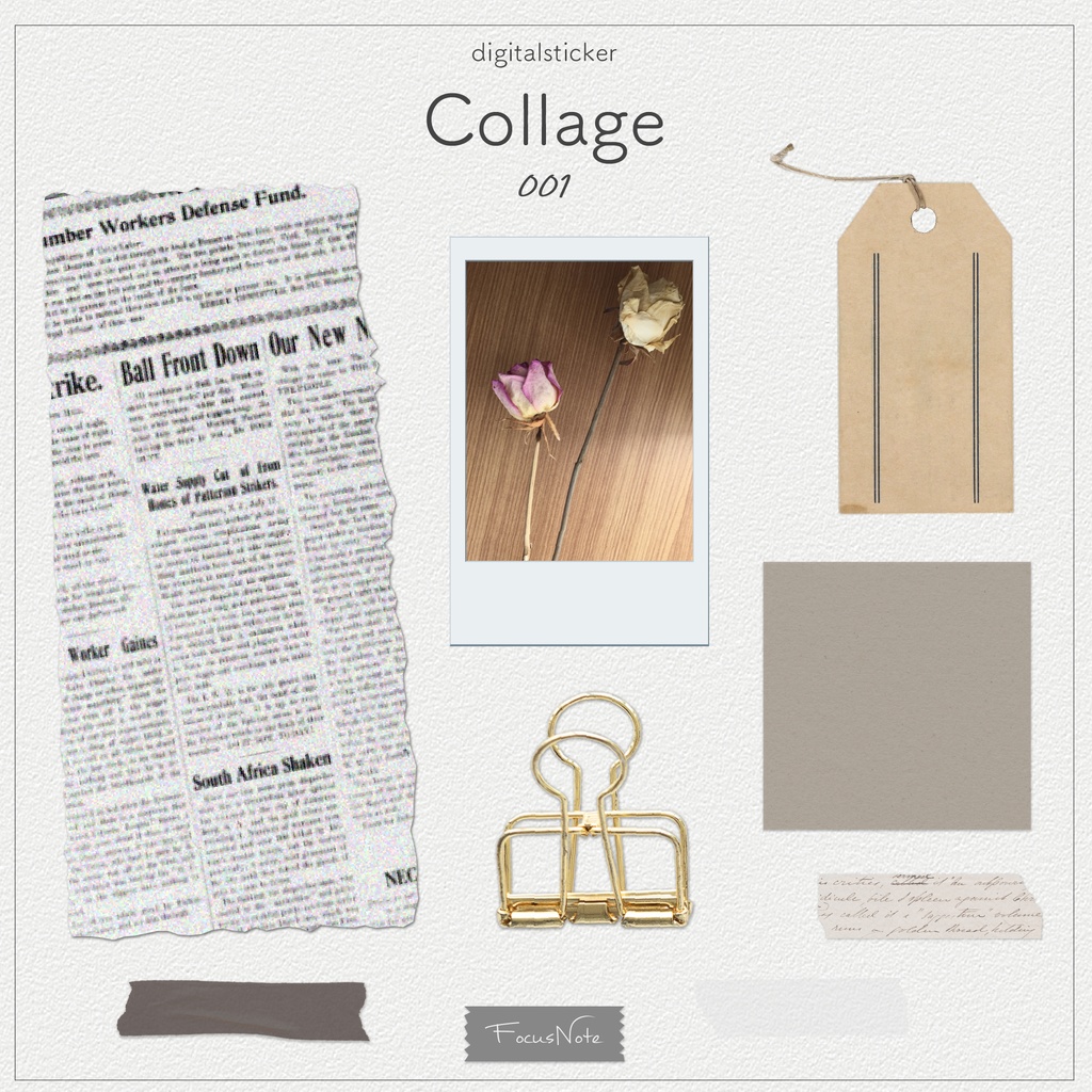 Digitalsticker【Collage-001 】