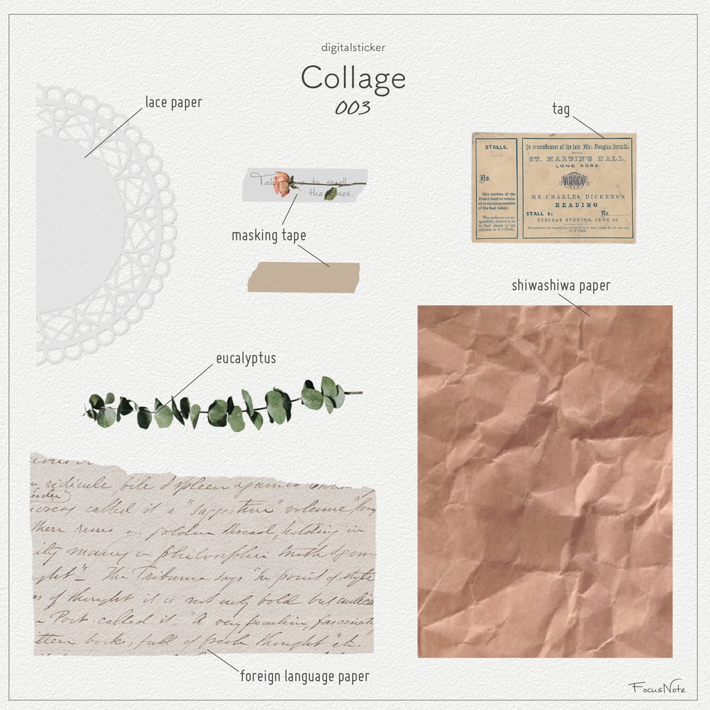 Digitalsticker【Collage-003 】