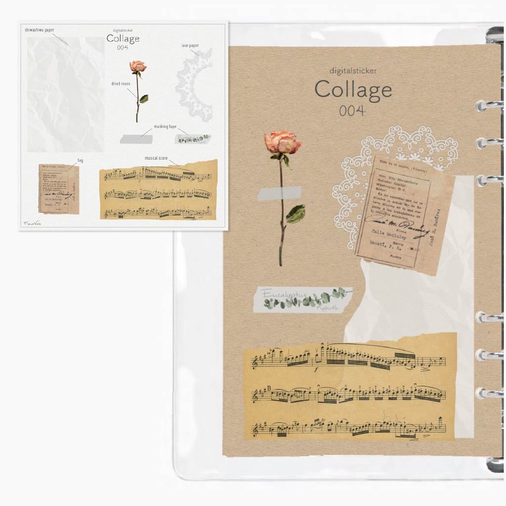Digitalsticker【Collage-004 】