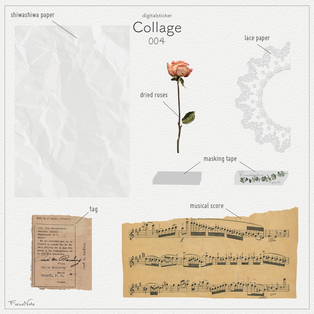 Digitalsticker【Collage-004 】