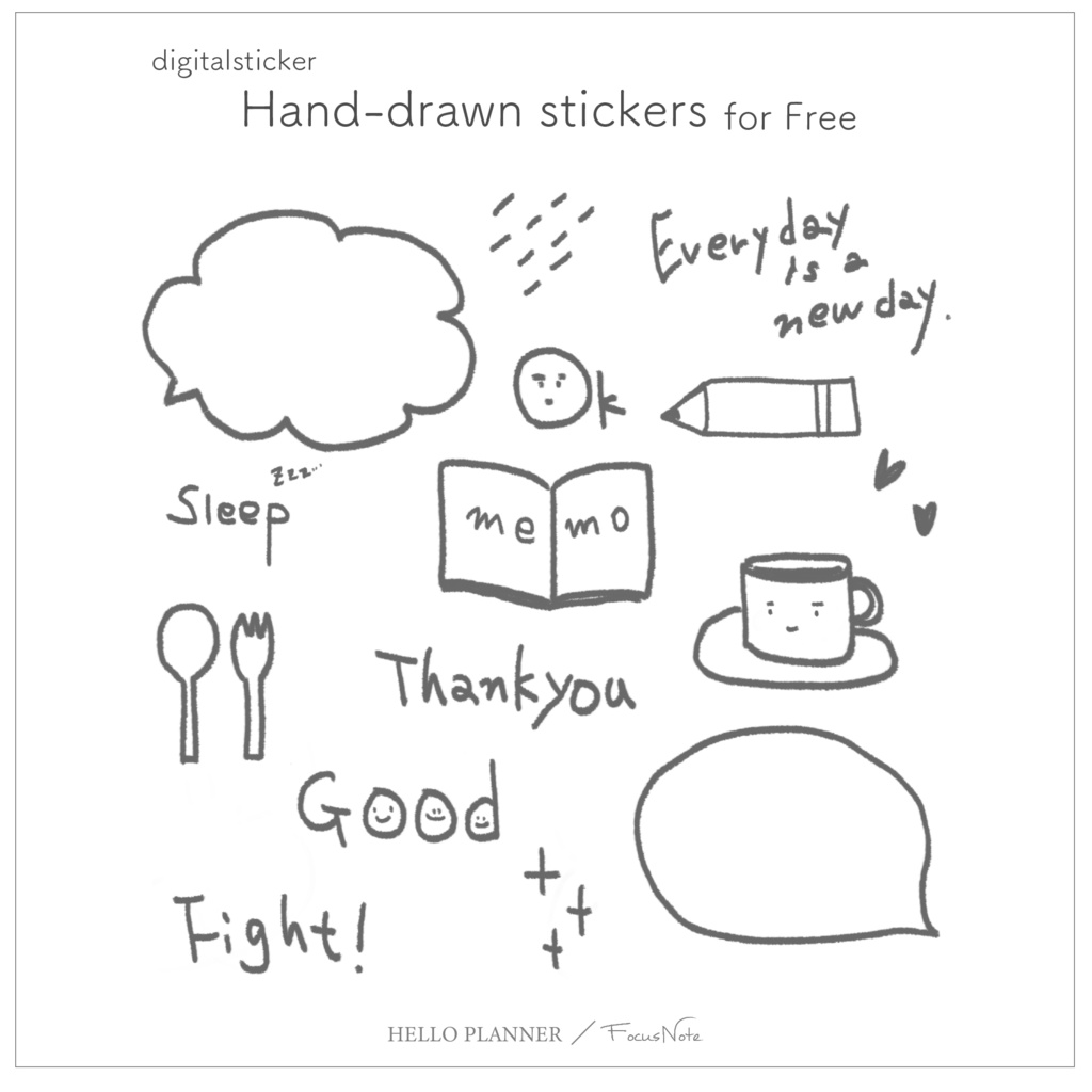 Digitalsticker【Hand-drawn】
