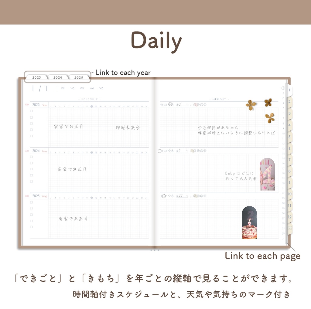 デジタル「3年手帳」(2023-2025)