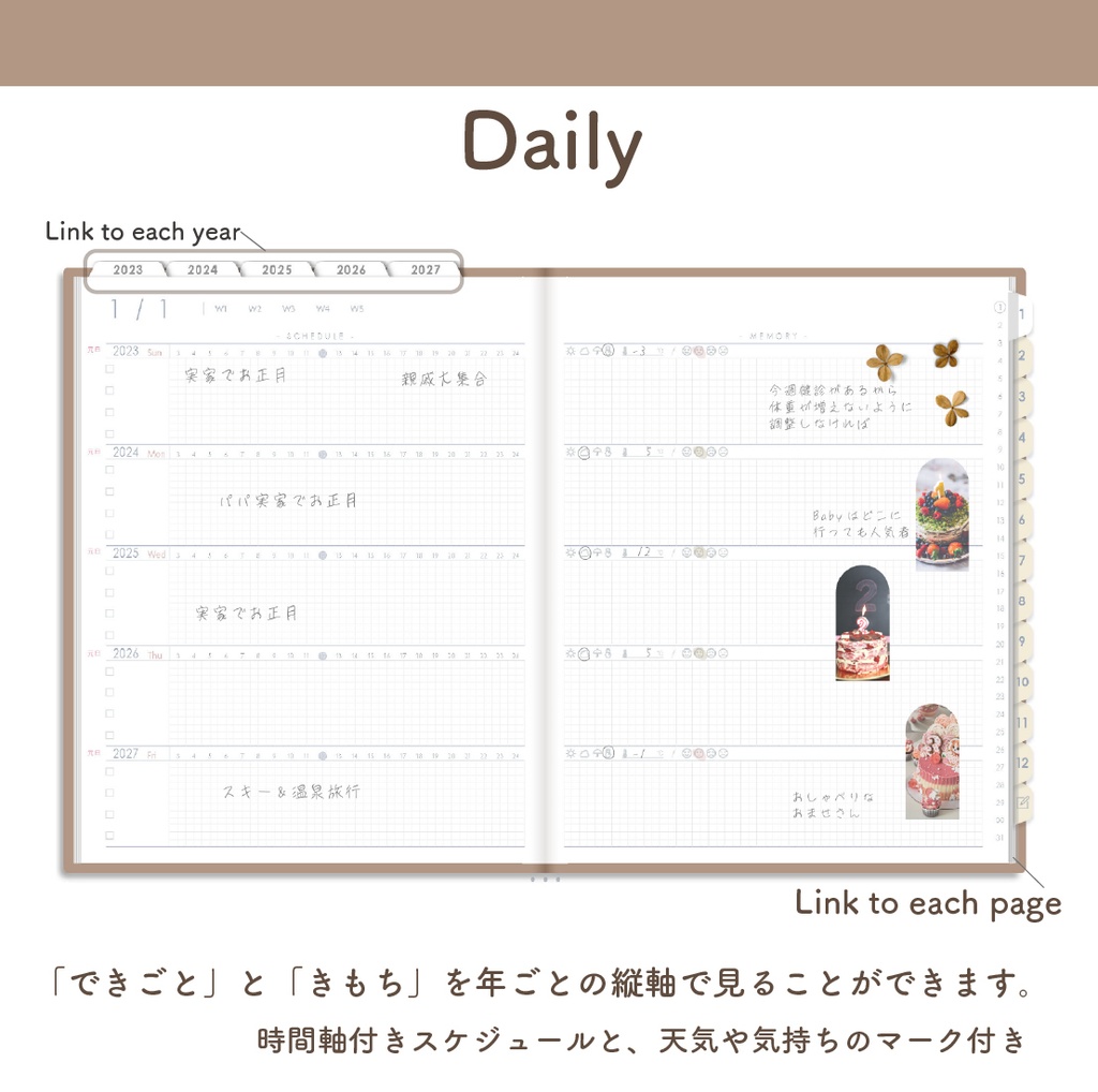 デジタル「5年手帳」(2023-2027)