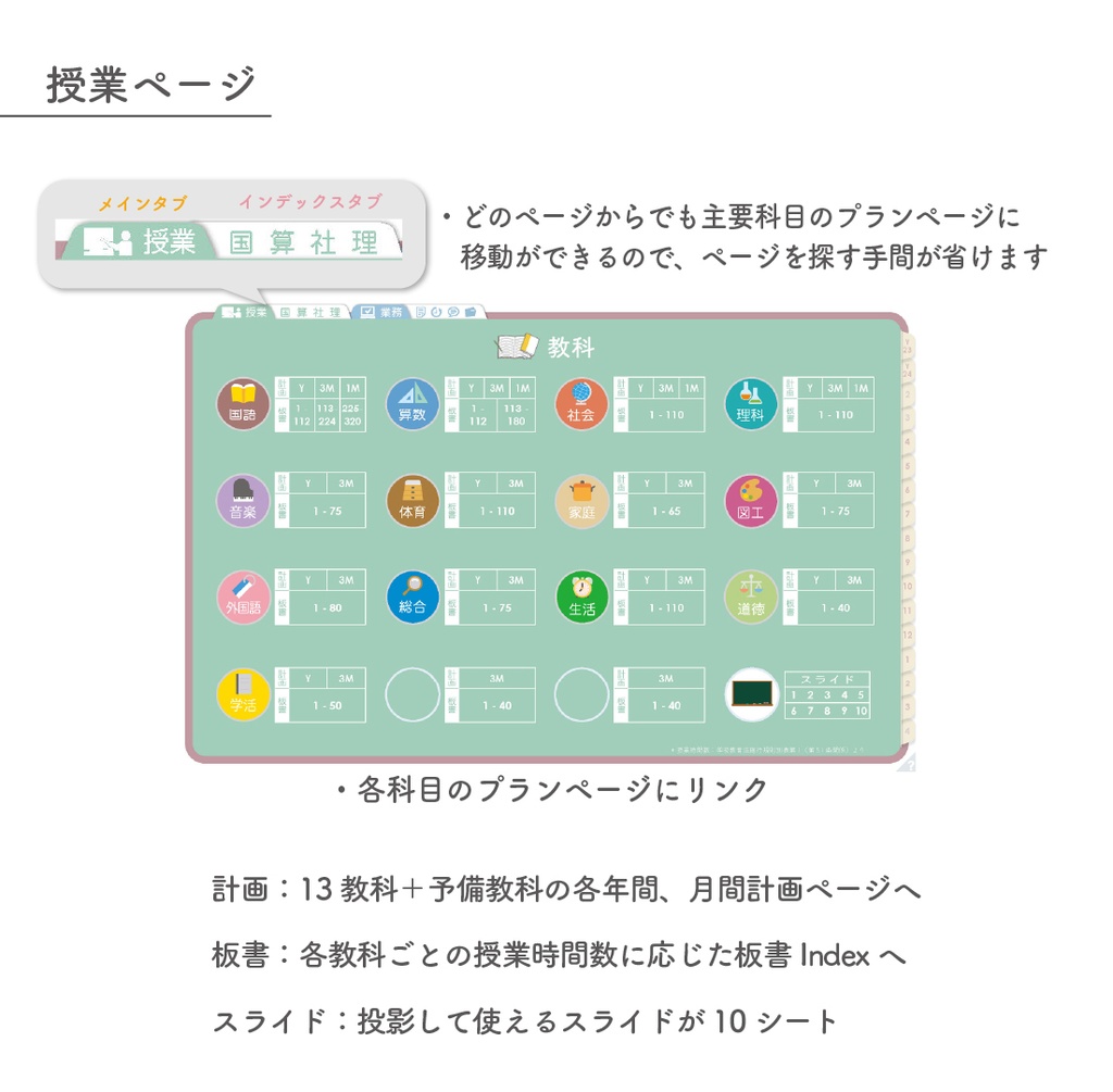 2023年度「先生手帳(小学校版)」【レギュラー:一体/黒板】